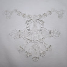 Load image into Gallery viewer, HERMES ★Maxi T-shirt with Embroidery Parfroy Size 36 White. Cotton100%