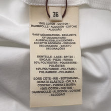 将图像加载到图库查看器中,HERMES ★Maxi T-shirt with Embroidery Parfroy Size 36 White. Cotton100%