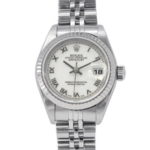 Load image into Gallery viewer, ROLEX Datejust W26mm Stainless Steel K18WG Black Dial79174