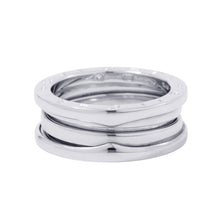 Load image into Gallery viewer, BVLGARI B-ZERO1 Ring 2 bands Size 52/#12 18K White Gold