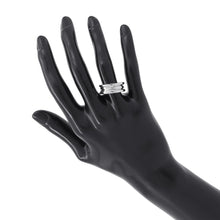 Load image into Gallery viewer, BVLGARI B-ZERO1 Ring 2 bands Size 52/#12 18K White Gold