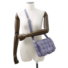将图像加载到图库查看器中,Bottega Veneta Maxi INTRECCIATO Padded Cassette Shoulder Bag Purple591970 Leather