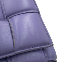 将图像加载到图库查看器中,Bottega Veneta Maxi INTRECCIATO Padded Cassette Shoulder Bag Purple591970 Leather