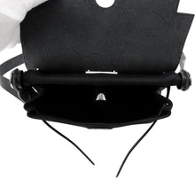 Load image into Gallery viewer, HERMES Herbag zip Black Toile Military Vache Hunter Leather Size Mini