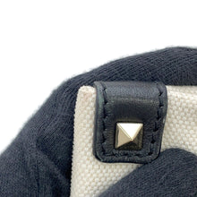 将图像加载到图库查看器中,Valentino Garavani VLTN tote Ivory/BlackTW2B0D21FWB Canvas Leather