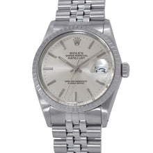 将图像加载到图库查看器中,ROLEX Datejust W36mm Stainless Steel Silver Dial16030
