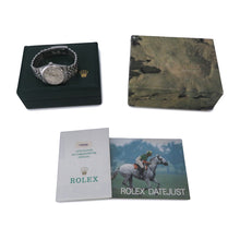 将图像加载到图库查看器中,ROLEX Datejust W36mm Stainless Steel Silver Dial16030