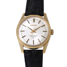 将图像加载到图库查看器中,SEIKO Lord Marvel 3600 W34mm Gold Plated Leather Silver Dial5740-8000