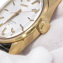 将图像加载到图库查看器中,SEIKO Lord Marvel 3600 W34mm Gold Plated Leather Silver Dial5740-8000
