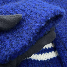 Load image into Gallery viewer, LOUIS VUITTON Intarsia Crew Neck Knit Sweater Size M Blue/White Wool 55% Yak 21% Nylon 20% Polyurethane 4%