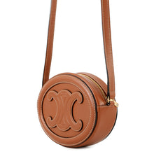 Load image into Gallery viewer, CELINE Oval Purse Cuir Triomphe Shoulder Bag Tan10l703DPQ.04LU Leather