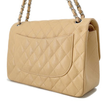 将图像加载到图库查看器中,CHANEL Matelasse W Flap ChainShoulder Bag BeigeA58600 Caviar Leather Size 30