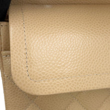 将图像加载到图库查看器中,CHANEL Matelasse W Flap ChainShoulder Bag BeigeA01113 Caviar Leather Size 23