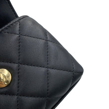 将图像加载到图库查看器中,CHANEL ★Coco Handle Chain Shoulder Bag BlackAP4245 Lambskin Strass Size micro