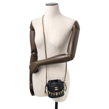 将图像加载到图库查看器中,CHANEL Matelasse Chain Bucket Bag BlackAP3022 Caviar Leather