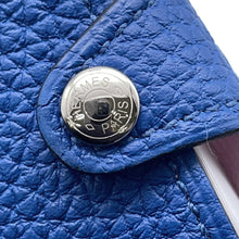 Load image into Gallery viewer, HERMES Julis Nano Verso Blue France/Mauve Sylvester Togo Leather Swift Leather