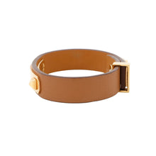 将图像加载到图库查看器中,HERMES As de Coeur Bracelet Size T2 Gold Swift Leather