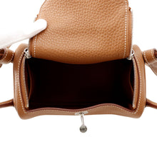 Load image into Gallery viewer, HERMES Lindy Gold Taurillon Clemence Size Mini