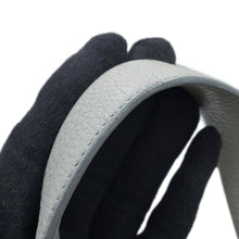 将图像加载到图库查看器中,PRADA ★Punched logo tote bag Gray1BG390 Leather Size Small