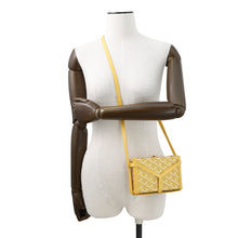 将图像加载到图库查看器中,GOYARD Menodiaire Trunk Shoulder Bag Gold/YellowMINA55PMLTY60CL60O PVC Leather