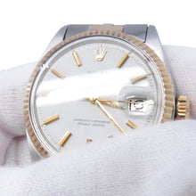 将图像加载到图库查看器中,ROLEX Datejust W36mm Stainless Steel K18YG White Dial1601