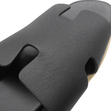 Load image into Gallery viewer, HERMES Sandals Eze 30 Black Calf Leather Cork Size 36