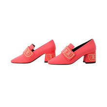 Load image into Gallery viewer, HERMES Pumps Donna 60 Pink Silk Bijoux Size 37