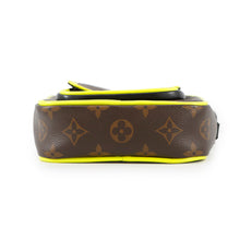 Load image into Gallery viewer, LOUIS VUITTON Christopher wearable wallet Noir/Brown/Neon YellowM80793 Monogram Macassar Canvas