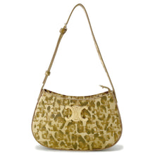 将图像加载到图库查看器中,CELINE Triomphe Tilly Leopard One-Shoulder Bag Beige115702 PVC Leather