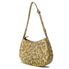 将图像加载到图库查看器中,CELINE ★Triomphe Tilly Leopard One-Shoulder Bag Beige115702 PVC Leather