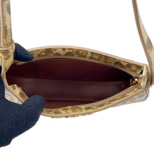 将图像加载到图库查看器中,CELINE ★Triomphe Tilly Leopard One-Shoulder Bag Beige115702 PVC Leather