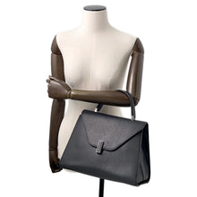 将图像加载到图库查看器中,Valextra ★Valextra Iside 2-Way Shoulder Bag Black Leather Size Large