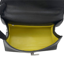 将图像加载到图库查看器中,Valextra ★Valextra Iside 2-Way Shoulder Bag Black Leather Size Large