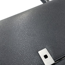 将图像加载到图库查看器中,Valextra ★Valextra Iside 2-Way Shoulder Bag Black Leather Size Large