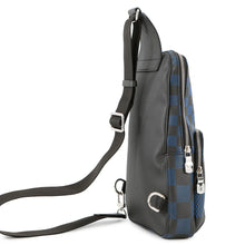 将图像加载到图库查看器中,LOUIS VUITTON Avenue Sling Bag Noir/BlueN50024 Damier Infini Leather 3D