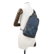 将图像加载到图库查看器中,LOUIS VUITTON Avenue Sling Bag Noir/BlueN50024 Damier Infini Leather 3D