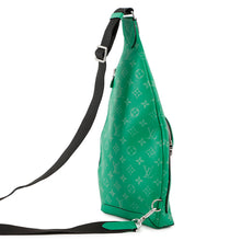 将图像加载到图库查看器中,LOUIS VUITTON duo sling bag CatusGreenM31000 Monogram Taiga Leather