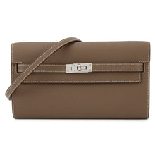 将图像加载到图库查看器中,HERMES Kelly wallet long to go Etoupe Epsom