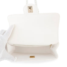Load image into Gallery viewer, CHANEL Matelasse Top Handle Bag WhiteAS5243 Lambskin Size 20