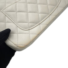 Load image into Gallery viewer, CHANEL Matelasse Top Handle Bag WhiteAS5243 Lambskin Size 20