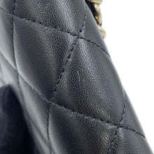 将图像加载到图库查看器中,CHANEL Chain wallet with Bag Charm BlackAP1960 Lambskin/Faux Pearl /Rhinestone