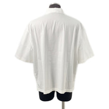 Load image into Gallery viewer, HERMES Seahorse Print Short Sleeve Shirt Size 41 White/Blue Cotton100%