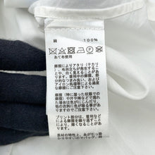 Load image into Gallery viewer, HERMES Seahorse Print Short Sleeve Shirt Size 41 White/Blue Cotton100%