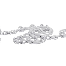 将图像加载到图库查看器中,HERMES Chaine d'Ancre Farandole Bracelet Size XS SV925
