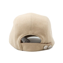 将图像加载到图库查看器中,HERMES Cap Nevada Super H Size 59 Beige Cotton100% Leather