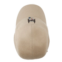 将图像加载到图库查看器中,HERMES Cap Nevada Super H Size 59 Beige Cotton100% Leather