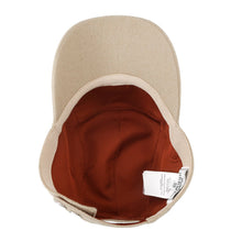 将图像加载到图库查看器中,HERMES Cap Nevada Super H Size 59 Beige Cotton100% Leather