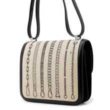 Load image into Gallery viewer, HERMES Constance 3 Deschenes Black Toile de Camp Swift Leather Size 24