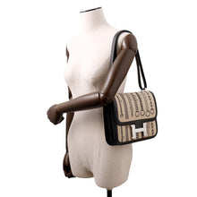 Load image into Gallery viewer, HERMES Constance 3 Deschenes Black Toile de Camp Swift Leather Size 24