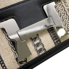Load image into Gallery viewer, HERMES Constance 3 Deschenes Black Toile de Camp Swift Leather Size 24